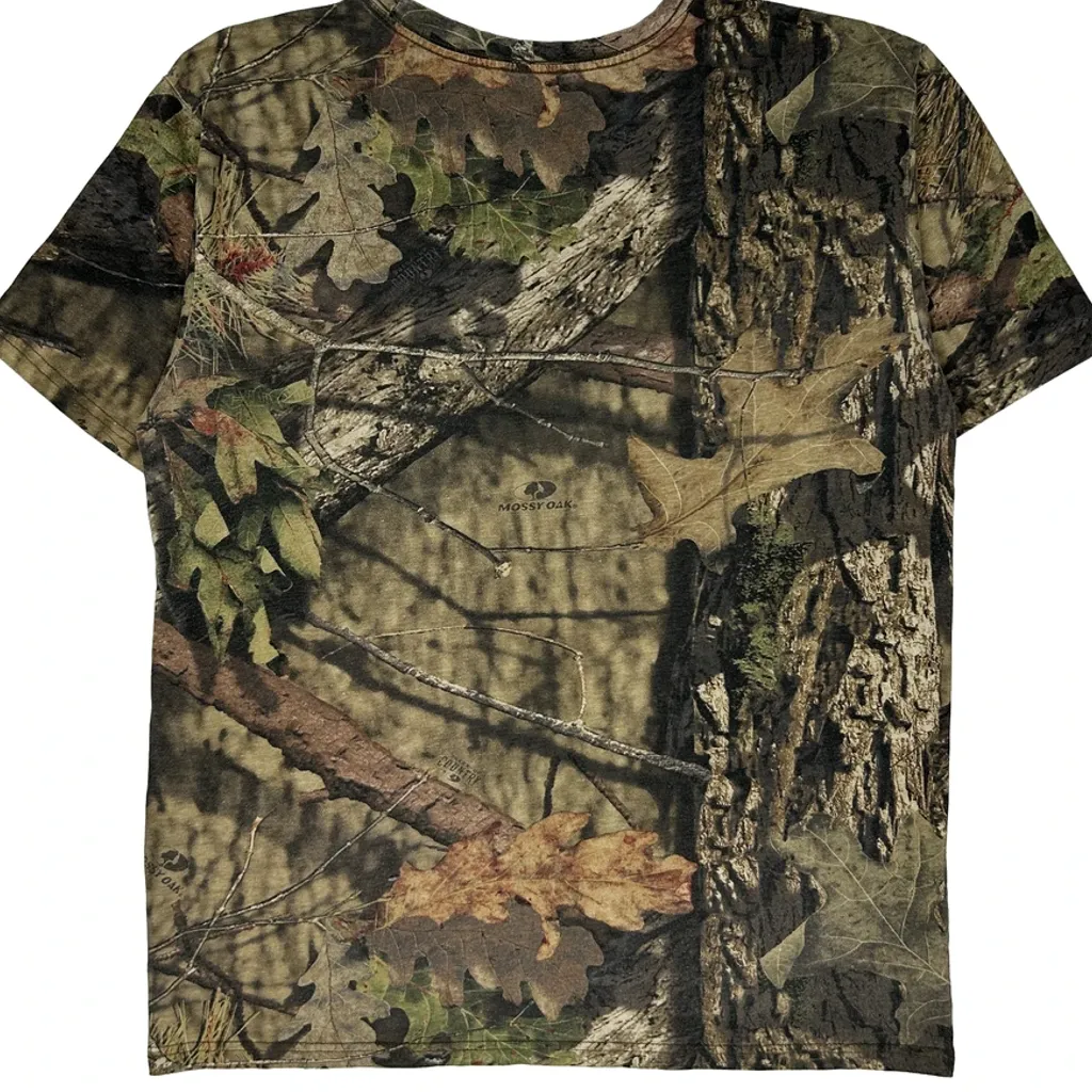 Mossy Oak Camo T-Shirt - Large Green Cotton - Image 7