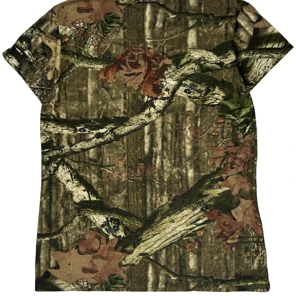 Mossy Oak Camo T-Shirt - Large Green Cotton - Image 6