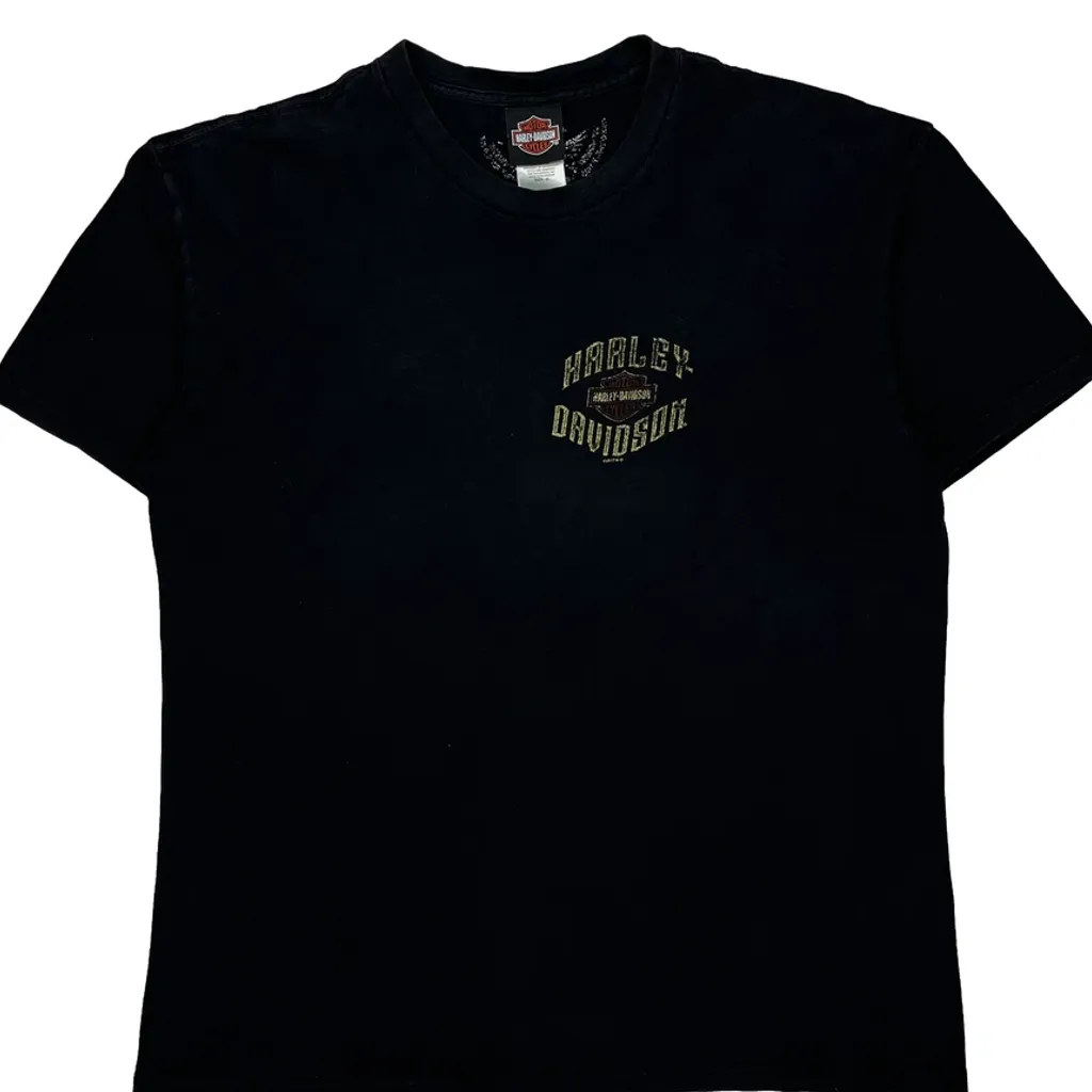Mother'S Moon Harley Davidson Graphic T-Shirt - XL Black Cotton - Image 5