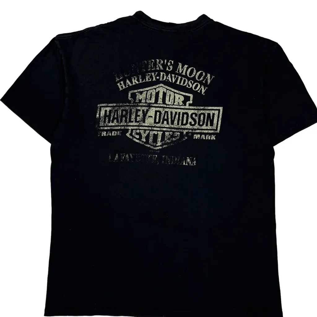 Mother'S Moon Harley Davidson Graphic T-Shirt - XL Black Cotton - Image 7
