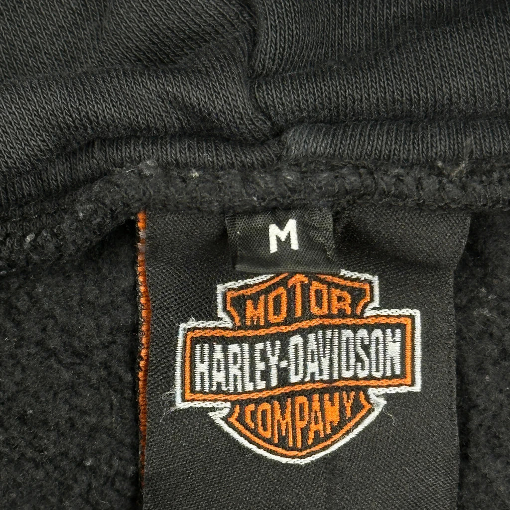 Motorcycle Harley Davidson Graphic Hoodie - Medium Black Cotton - Image 3