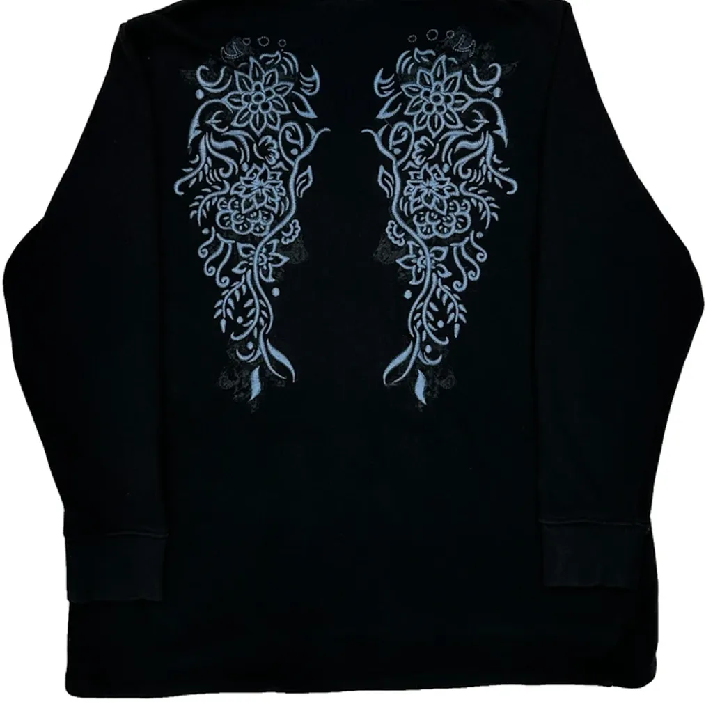 Motorcycle Harley Davidson Graphic Hoodie - XL Black Cotton Blend - Image 7