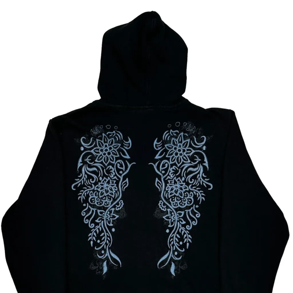 Motorcycle Harley Davidson Graphic Hoodie - XL Black Cotton Blend - Image 8