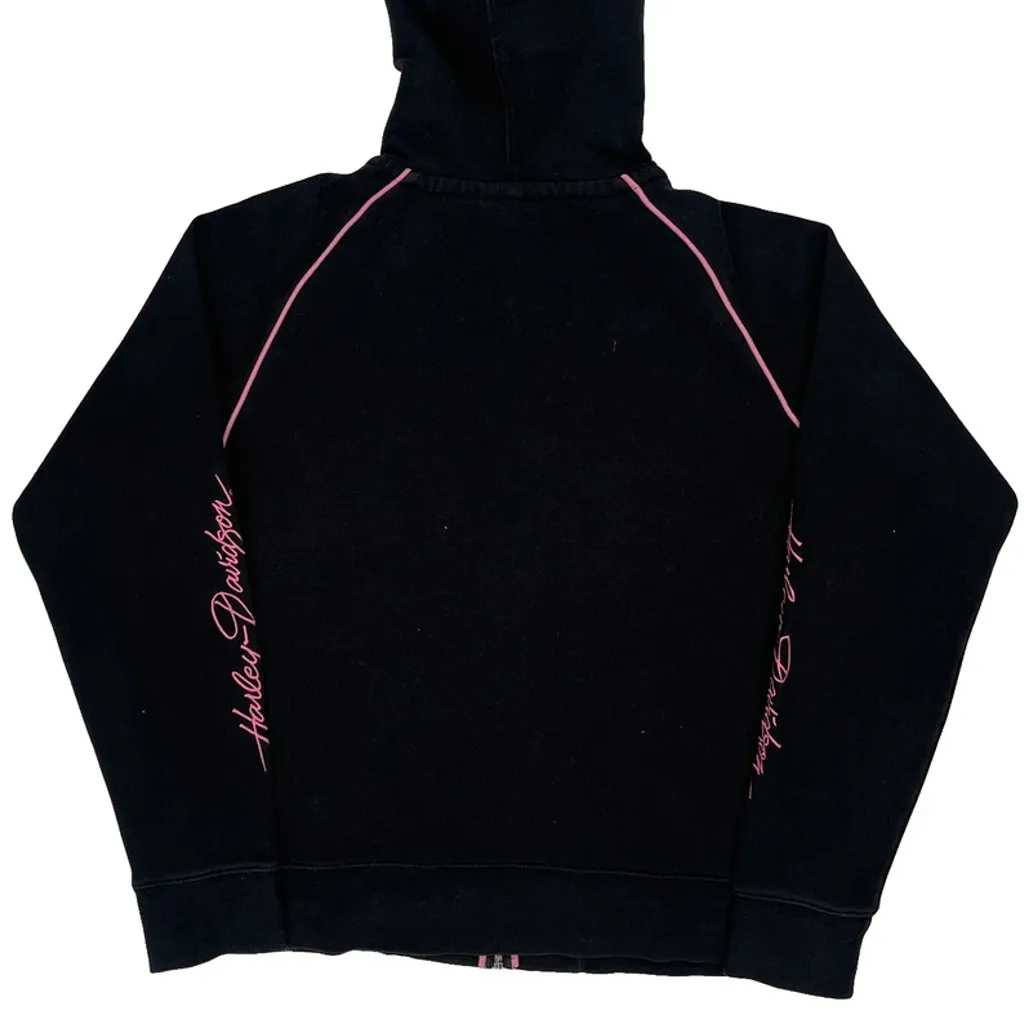 Motorcycle Harley Davidson Graphic Hoodie - XL Black Cotton Blend - Image 6