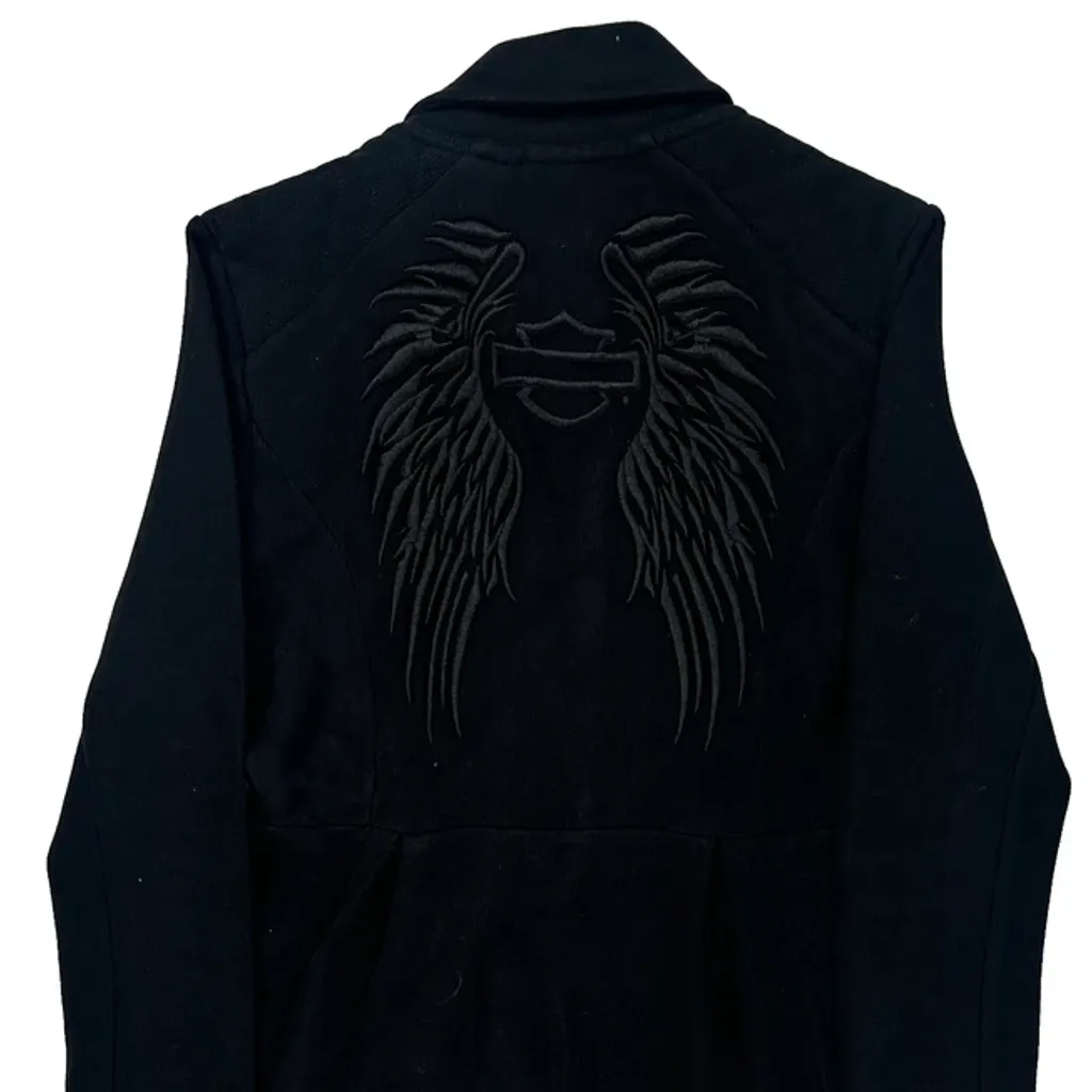 Motorcycle Harley Davidson Graphic Jacket - Medium Black Cotton - Image 6
