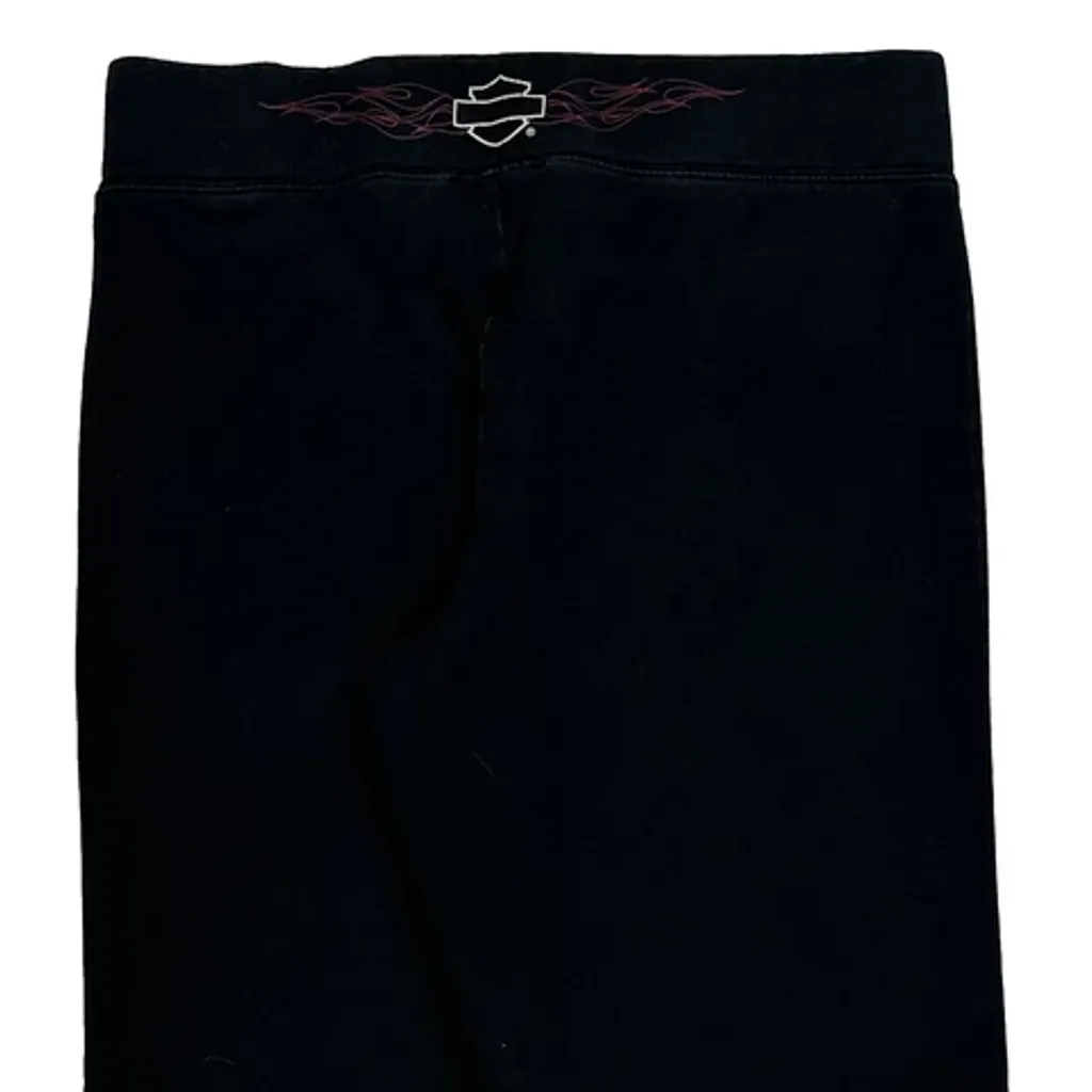 Motorcycle Harley Davidson Leggings - Large Black Cotton - Image 5