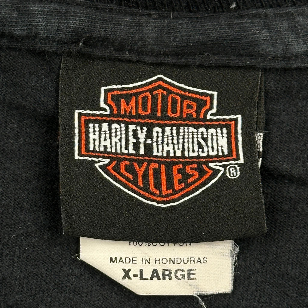 Motorcycle Harley Davidson Graphic T-Shirt - XL Black Cotton - Image 3