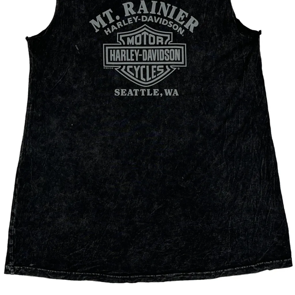 Motorcycle Harley Davidson Graphic T-Shirt - Small Black Cotton - Image 7
