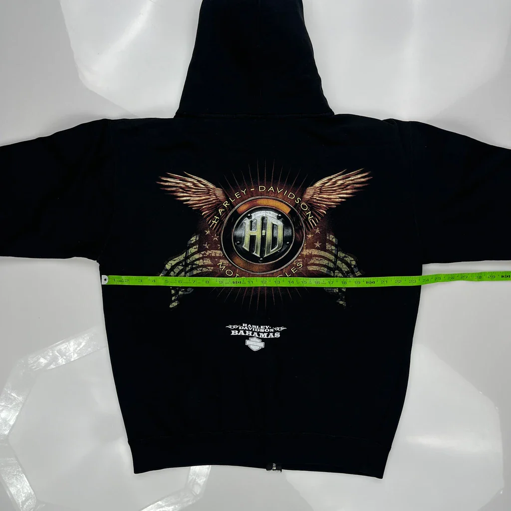 Motorcycles Harley Davidson Graphic Hoodie - XL Black Cotton - Image 3