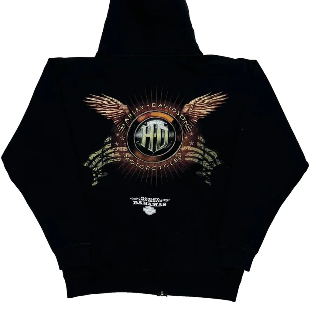 Motorcycles Harley Davidson Graphic Hoodie - XL Black Cotton - Image 7