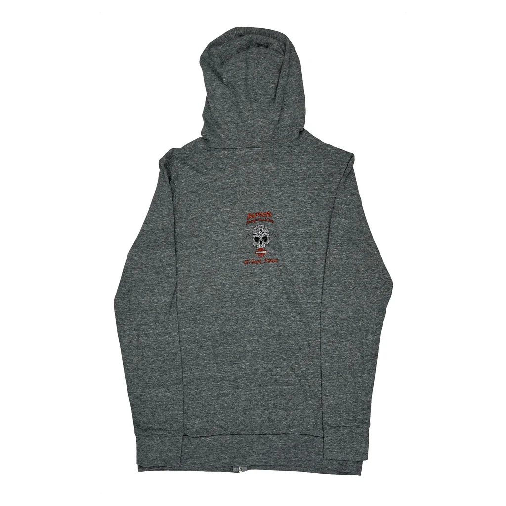 Motorcycles Harley Davidson Graphic Hoodie - Large Grey Cotton Blend - Image 2