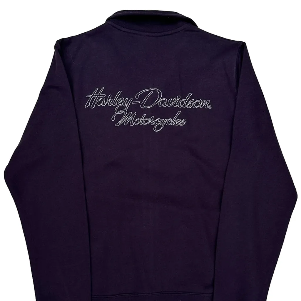 Motorcycles Harley Davidson Jacket - Small Purple Cotton Blend - Image 7