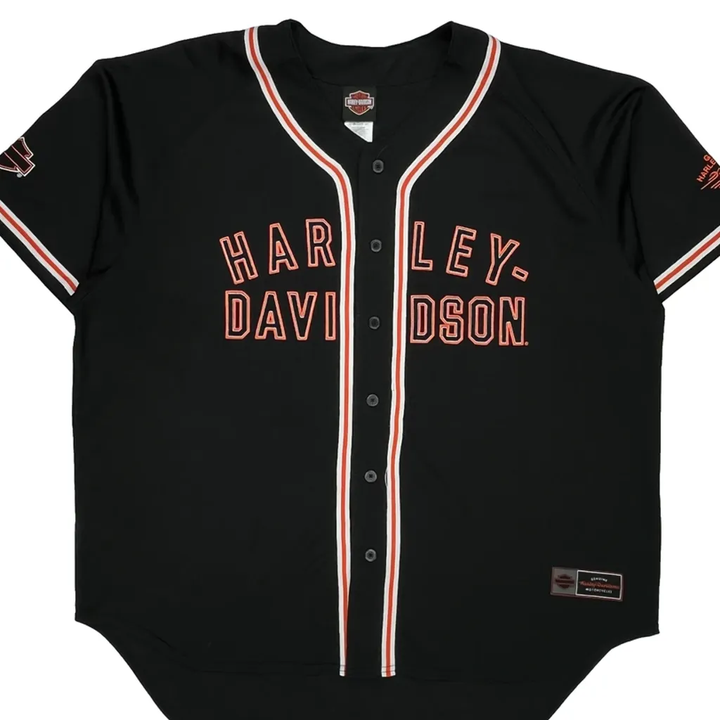Motorcycles Harley Davidson Jersey - 2XL Black Polyester - Image 5