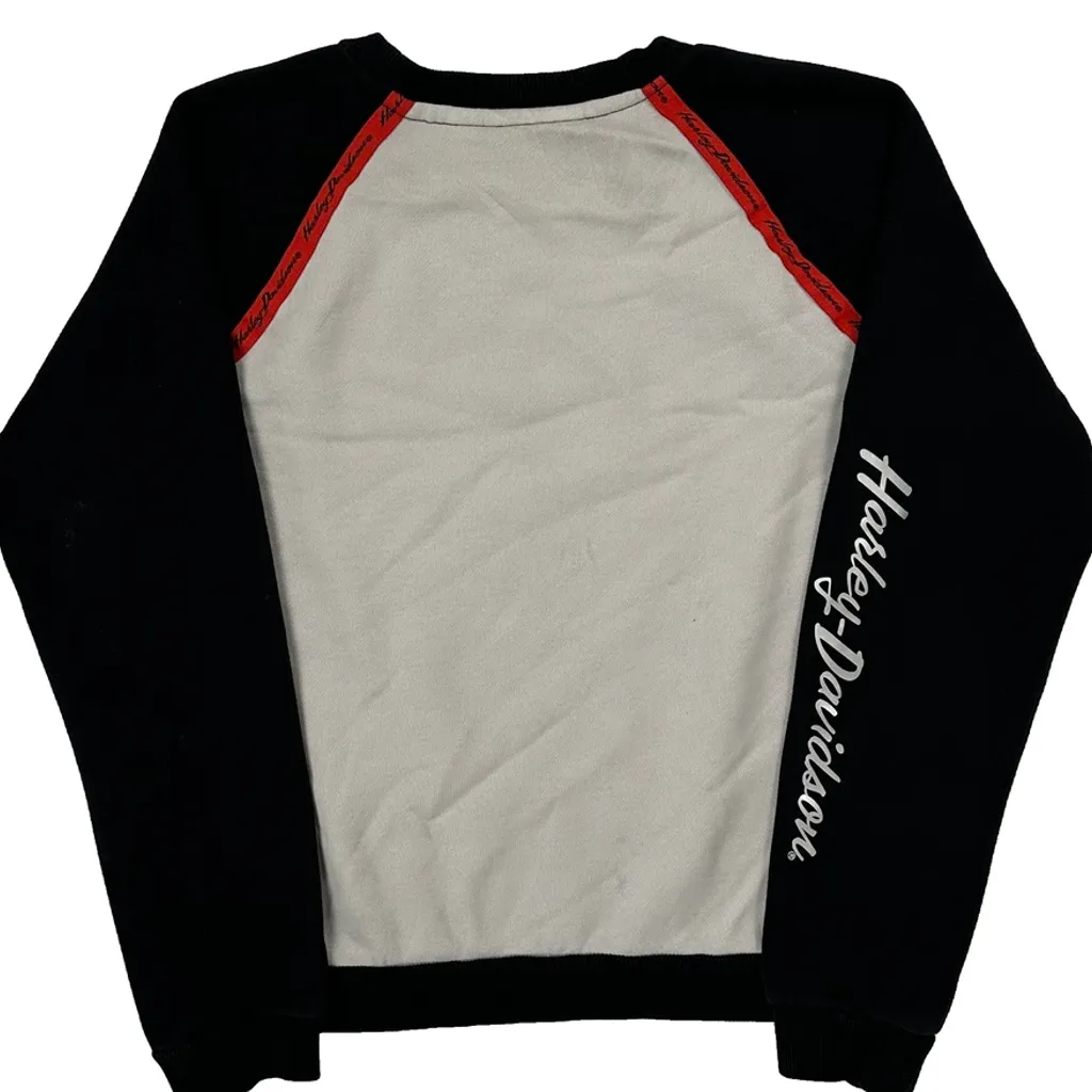 Motorcycles Harley Davidson Spellout Sweatshirt - Medium Black Cotton - Image 7