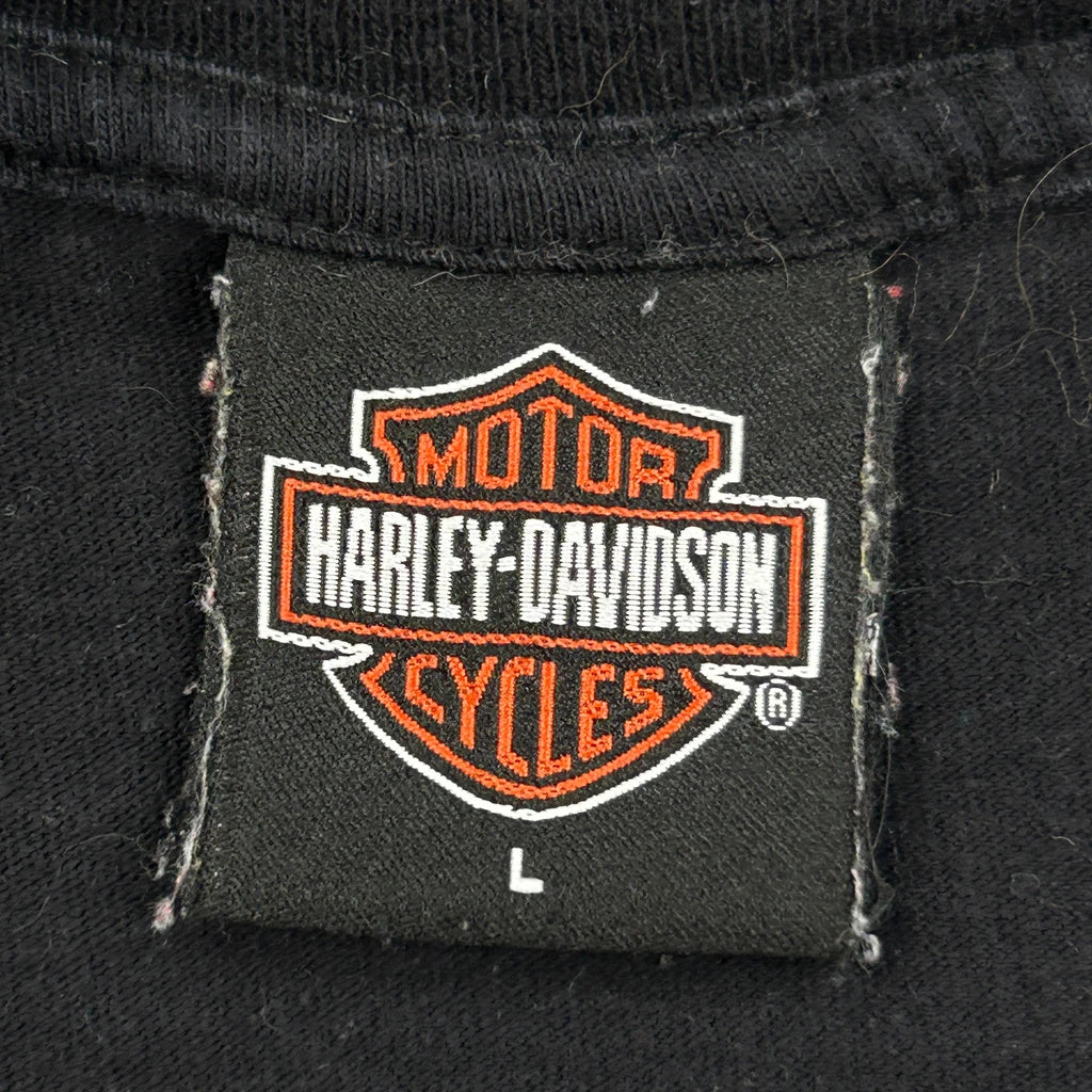 Motorcycles Harley Davidson Graphic T-Shirt - Large Black Cotton - Image 3