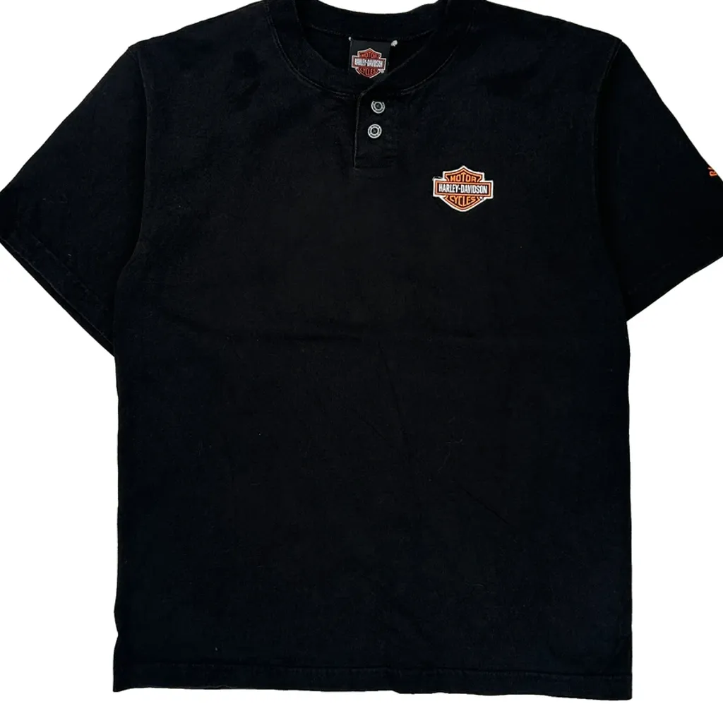 Motorcycles Harley Davidson T-Shirt - Medium Black Cotton - Image 5