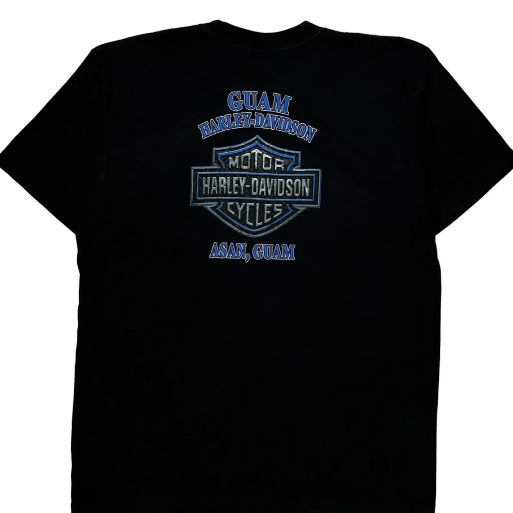 Motorcycles Harley Davidson Graphic T-Shirt - XL Black Cotton - Image 7