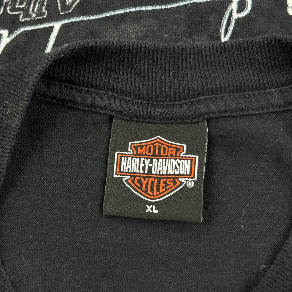 Motorcycles Harley Davidson Graphic T-Shirt - XL Black Cotton - Image 3