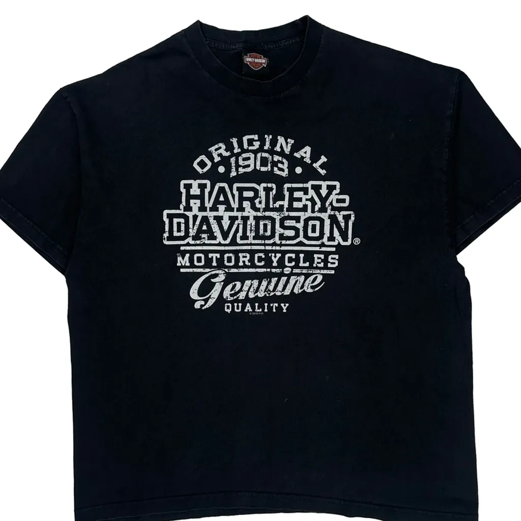 Motorcycles Harley Davidson Graphic T-Shirt - 2XL Black Cotton - Image 4