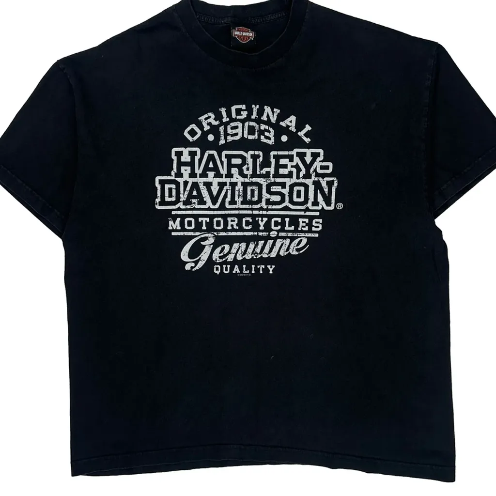 Motorcycles Harley Davidson Graphic T-Shirt - 2XL Black Cotton - Image 5