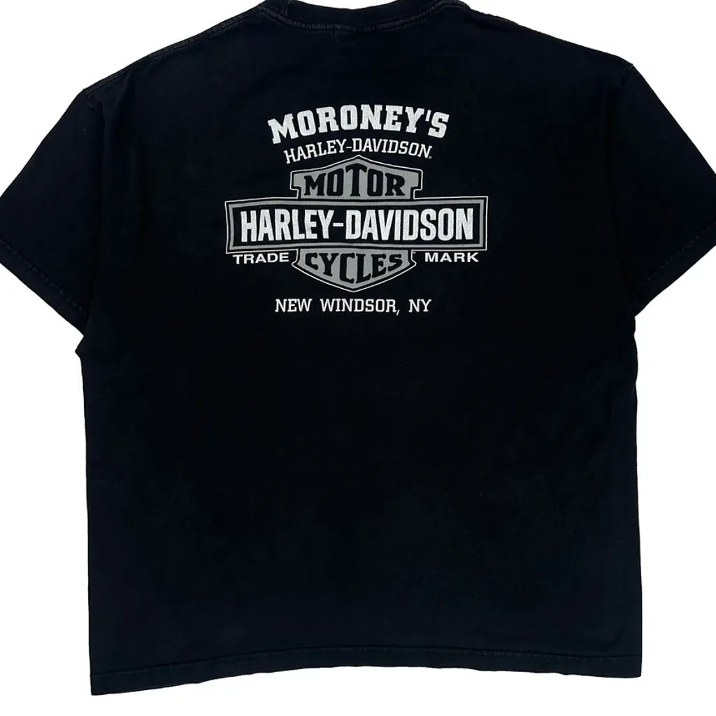 Motorcycles Harley Davidson Graphic T-Shirt - 2XL Black Cotton - Image 7