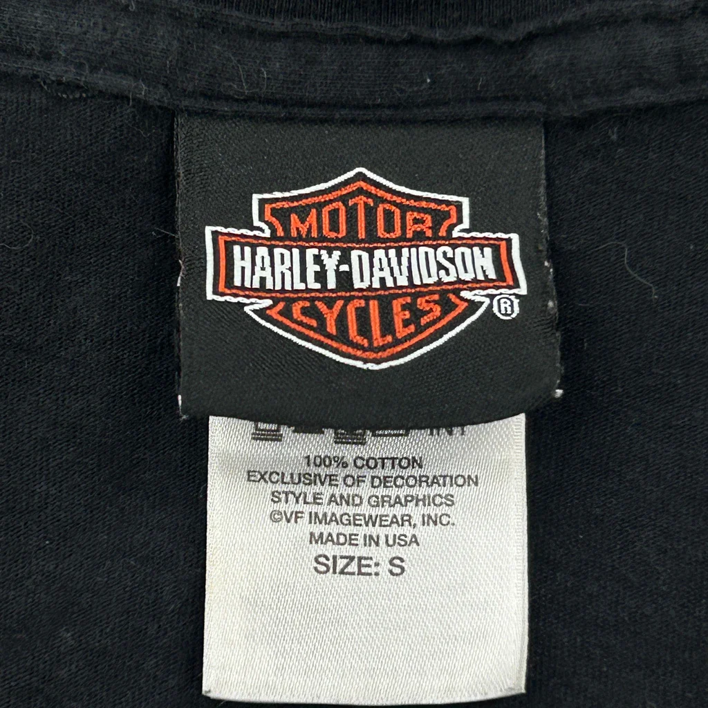 Motorcycles Harley Davidson T-Shirt - Small Black Cotton - Image 3