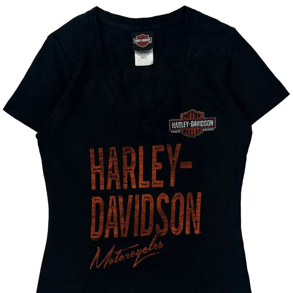 Motorcycles Harley Davidson T-Shirt - Small Black Cotton - Image 4