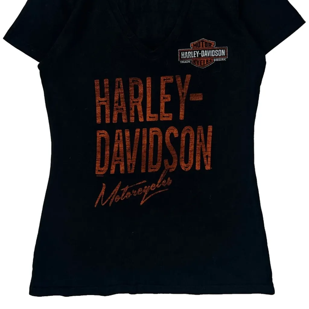 Motorcycles Harley Davidson T-Shirt - Small Black Cotton - Image 5