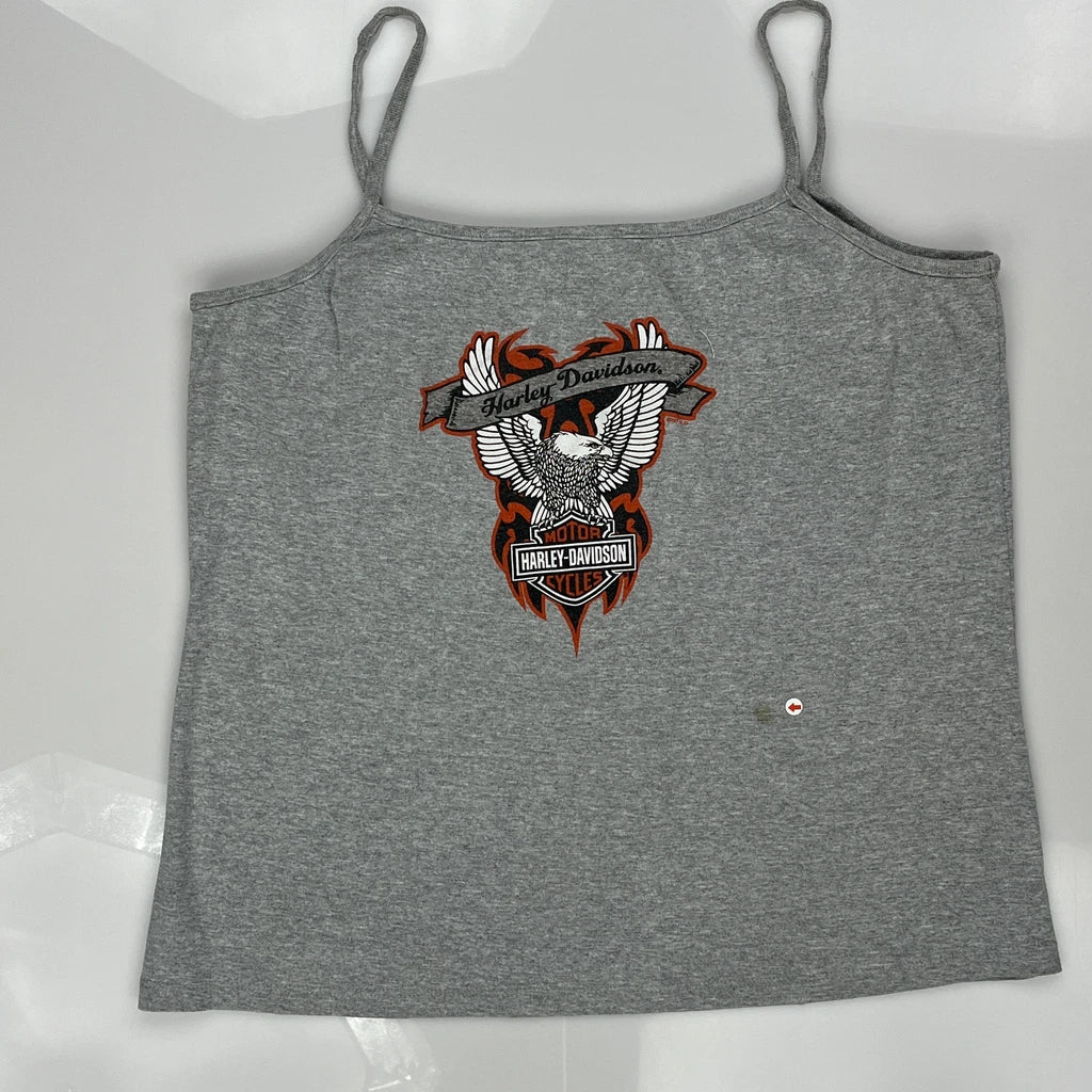 Motorcycles Harley Davidson Graphic Top - XL Grey Cotton - Image 3
