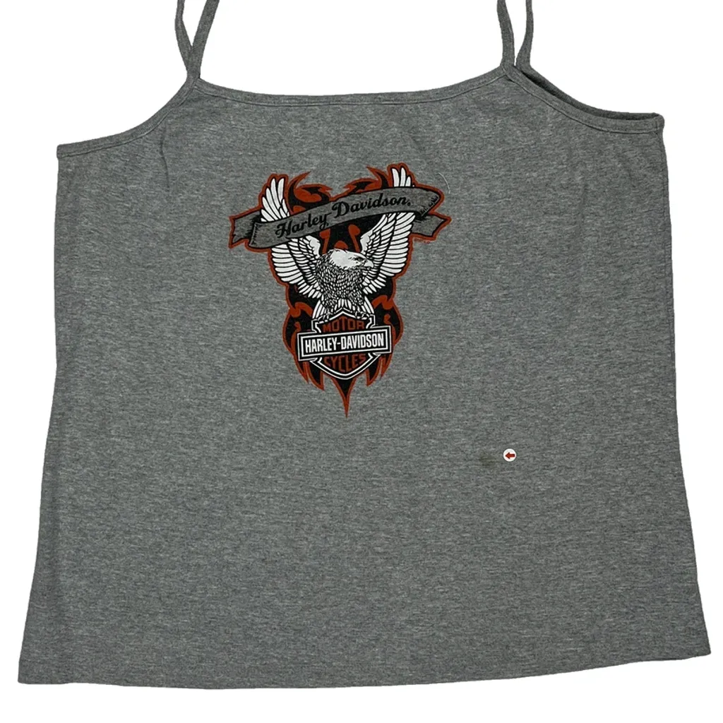 Motorcycles Harley Davidson Graphic Top - XL Grey Cotton - Image 7