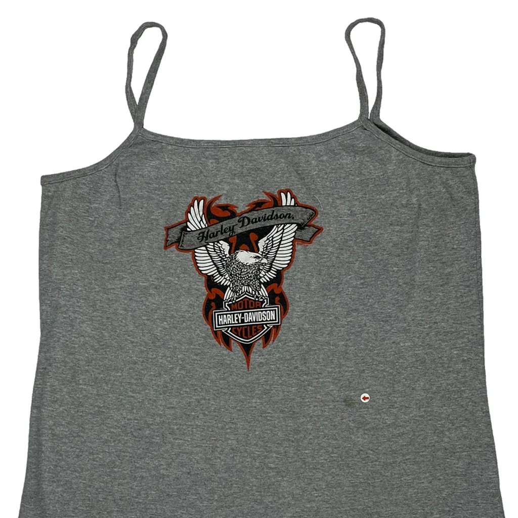 Motorcycles Harley Davidson Graphic Top - XL Grey Cotton - Image 8