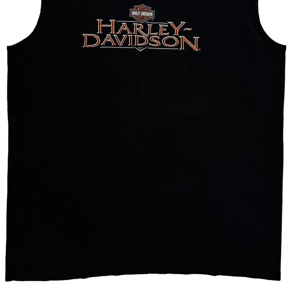 Motorcycles Harley Davidson Graphic Vest - XL Black Cotton - Image 5