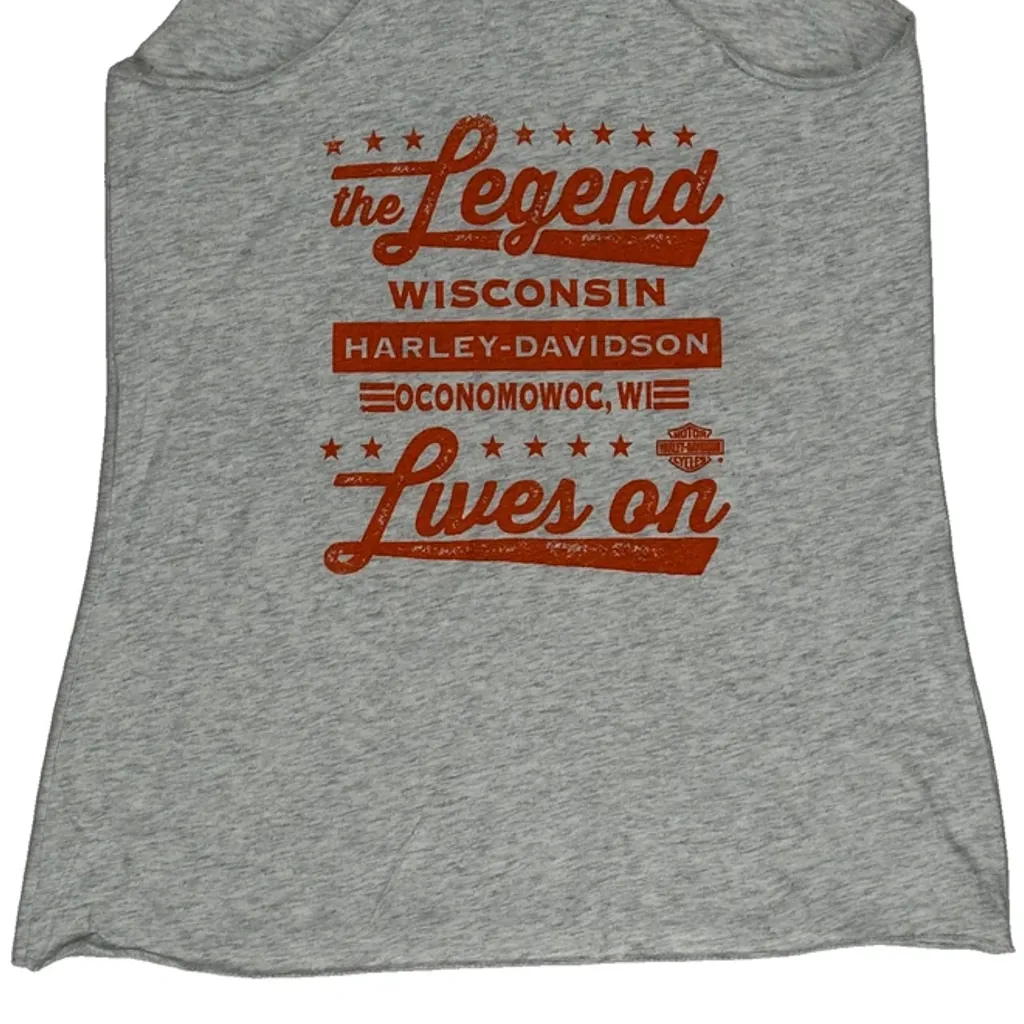 Motorcycles Harley Davidson Vest - XS Grey Cotton - Image 7