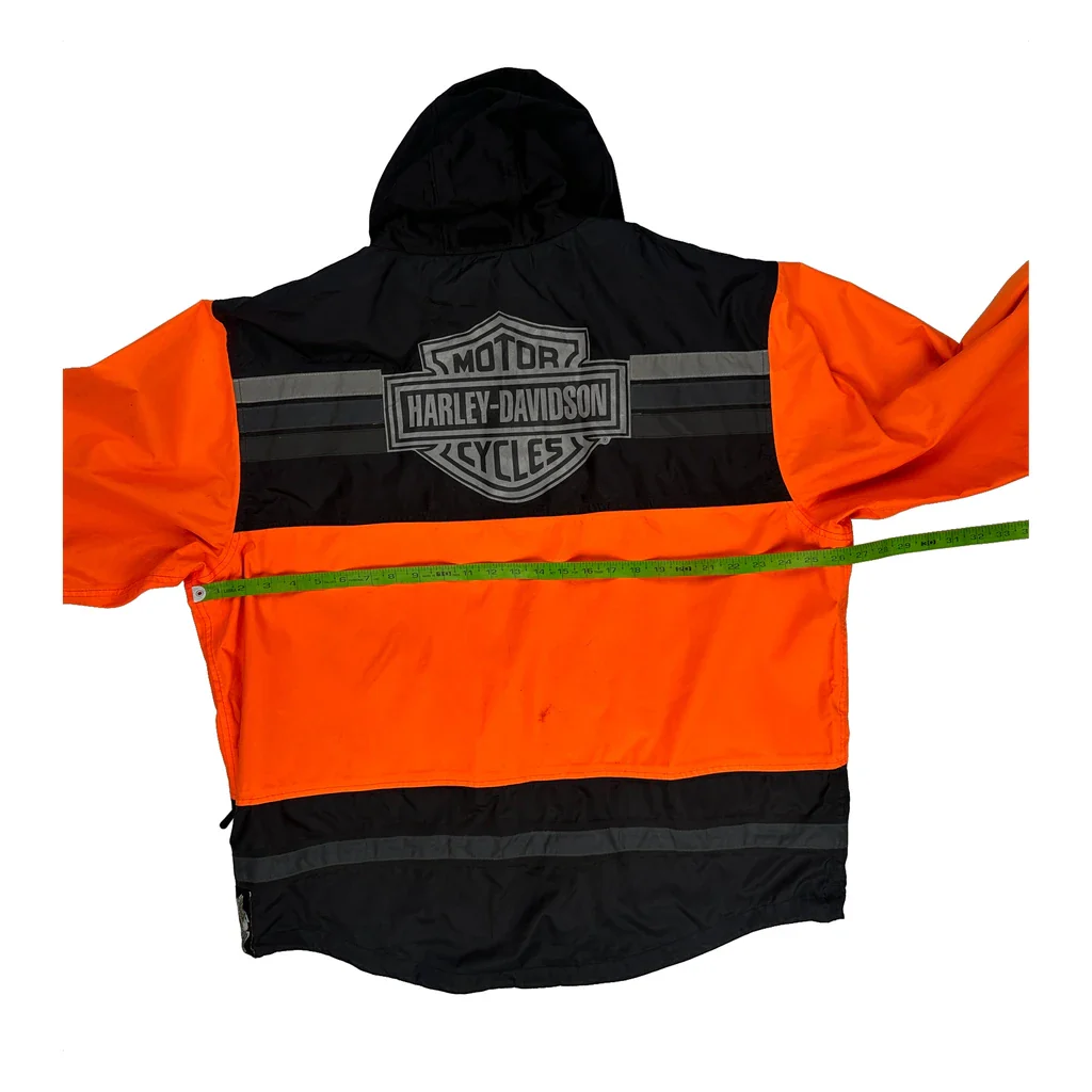 Motorcycles Harley Davidson Windbreaker - XL Orange Polyester - Image 2
