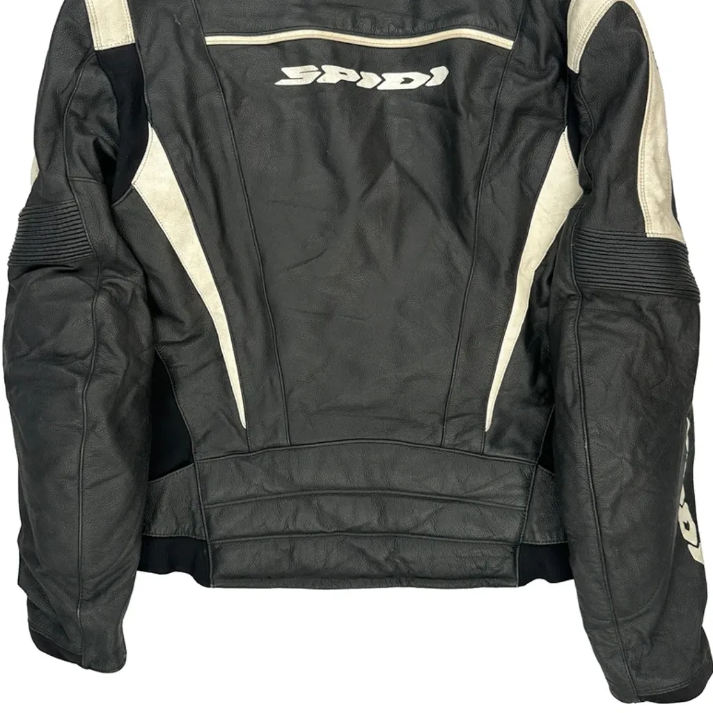 Motorsport Collection Spidi Motorcycle Leather Jacket - Medium Black Leather - Image 8