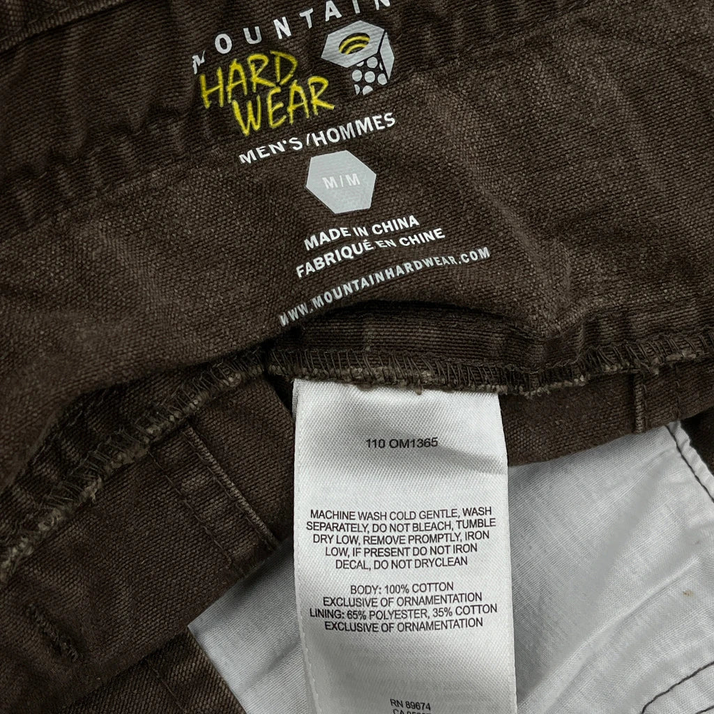 Mountain Hard Wear Cargo Shorts - Mediumw 11L Brown Cotton - Image 3