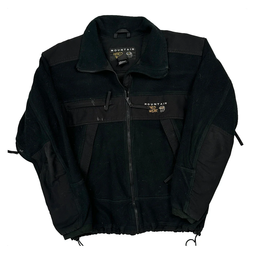 Mountain Hard Wear Fleece Jacket - Large Black Polyester