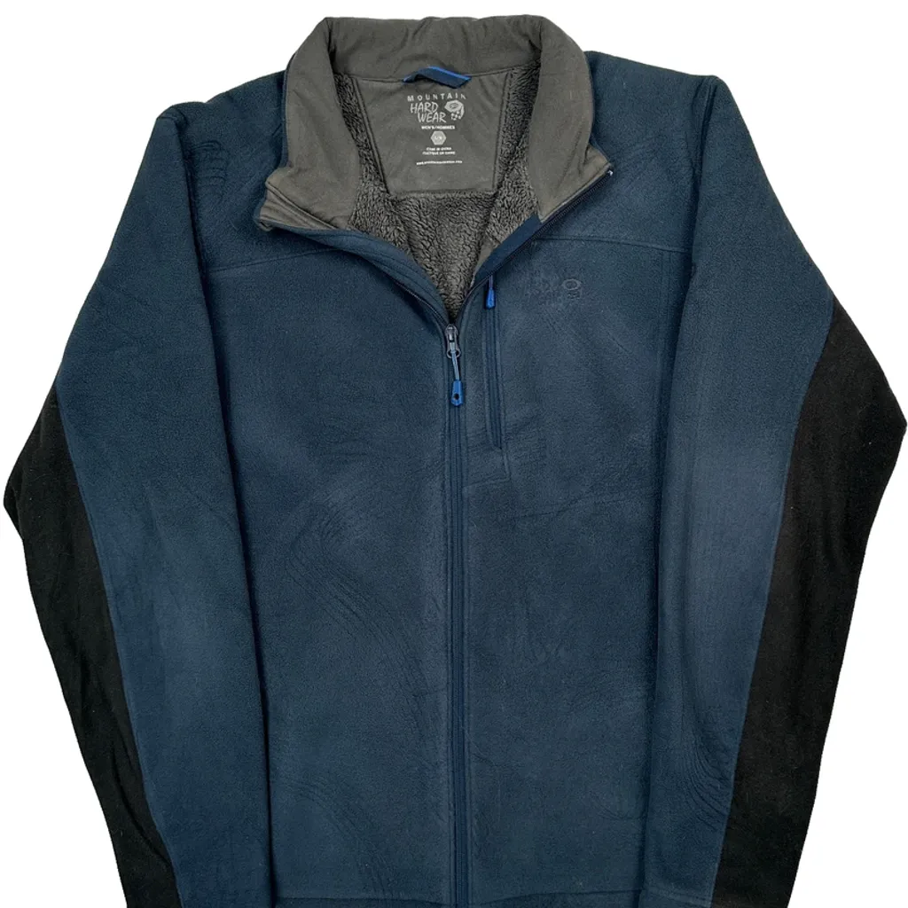 Mountain Hard Wear Fleece Jacket - Large Blue Polyester - Image 4