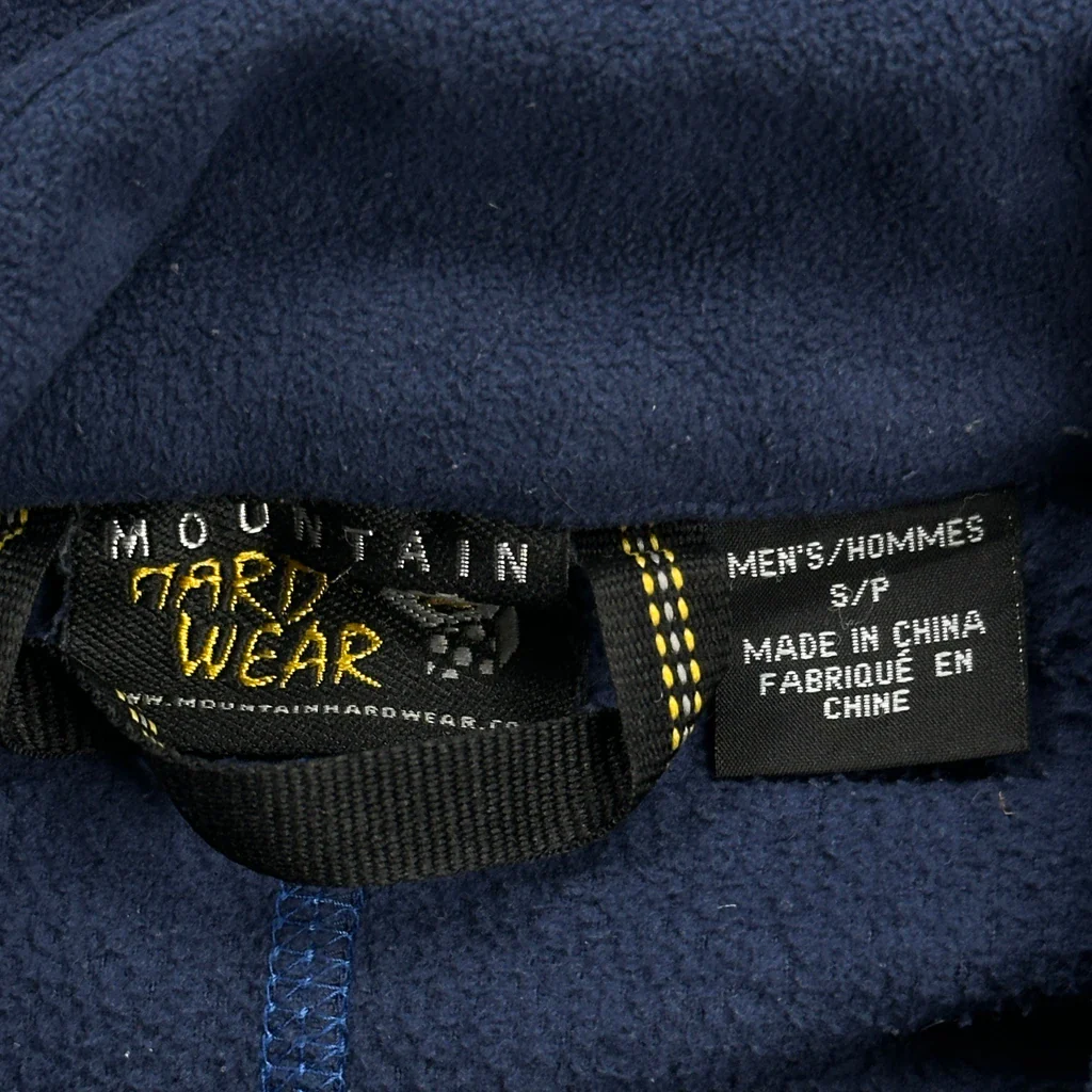 Mountain Hard Wear Fleece Jacket - Small Blue Polyester - Image 3