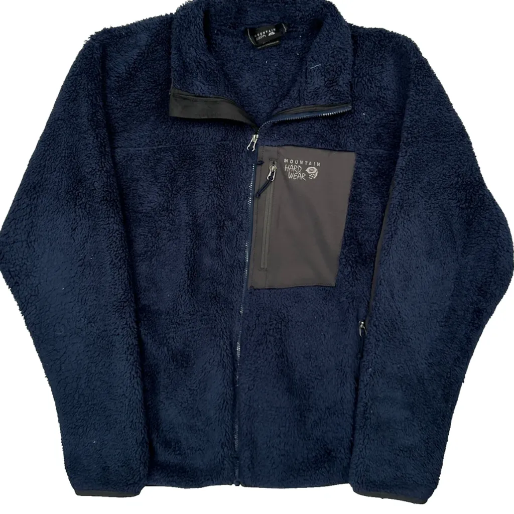 Mountain Hard Wear Fleece Jacket - XL Blue Polyester - Image 6