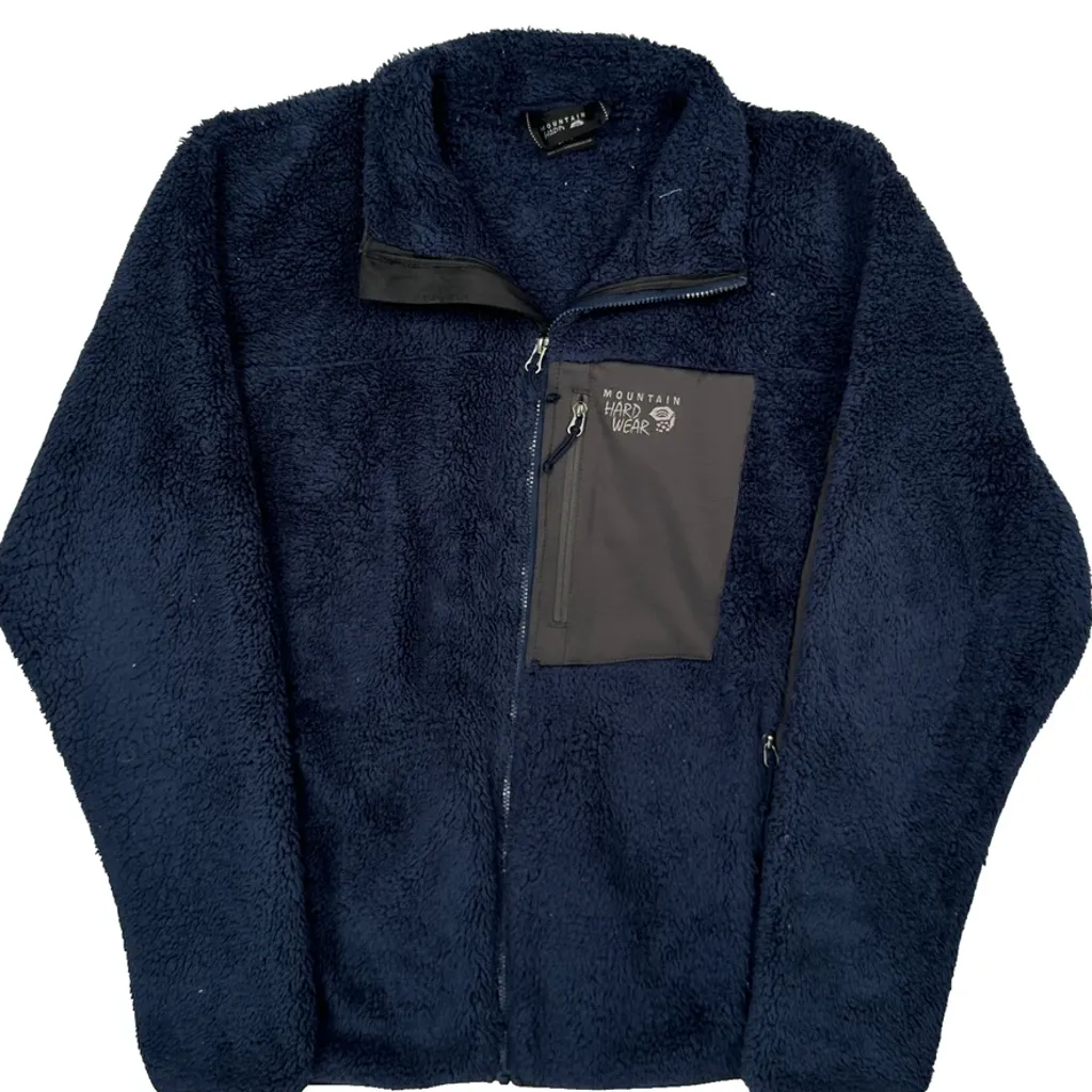 Mountain Hard Wear Fleece Jacket - XL Blue Polyester - Image 6