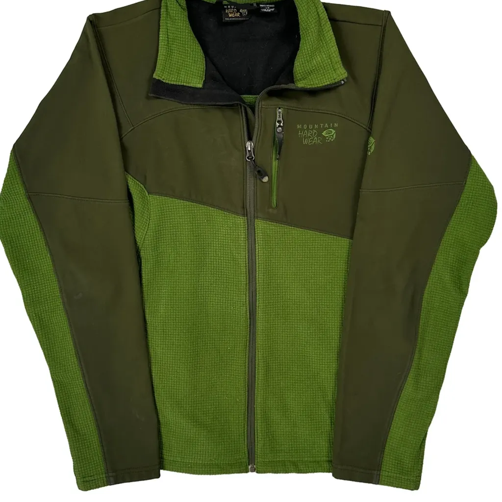 Mountain Hard Wear Fleece Jacket - Large Green Polyester - Image 4