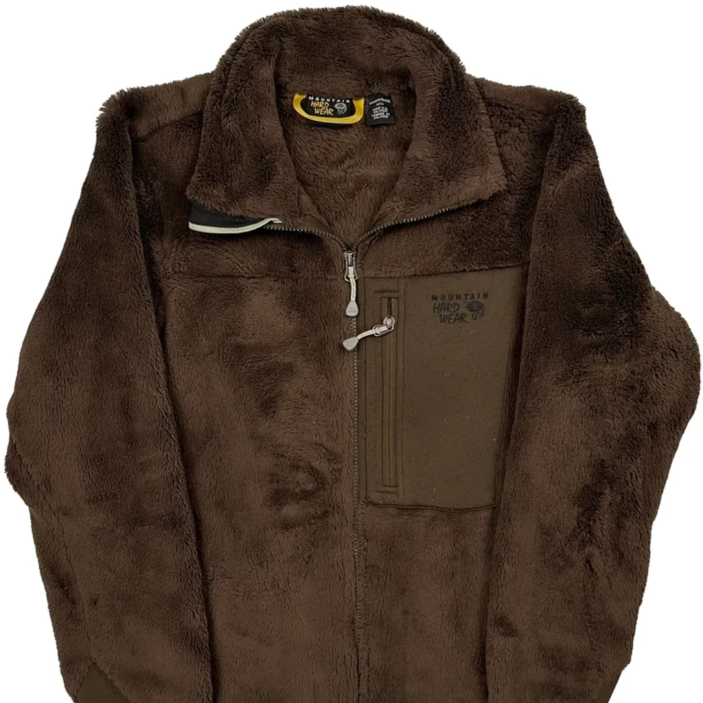 Mountain Hard Wear Fleece Jacket - Medium Brown Polyester - Image 4