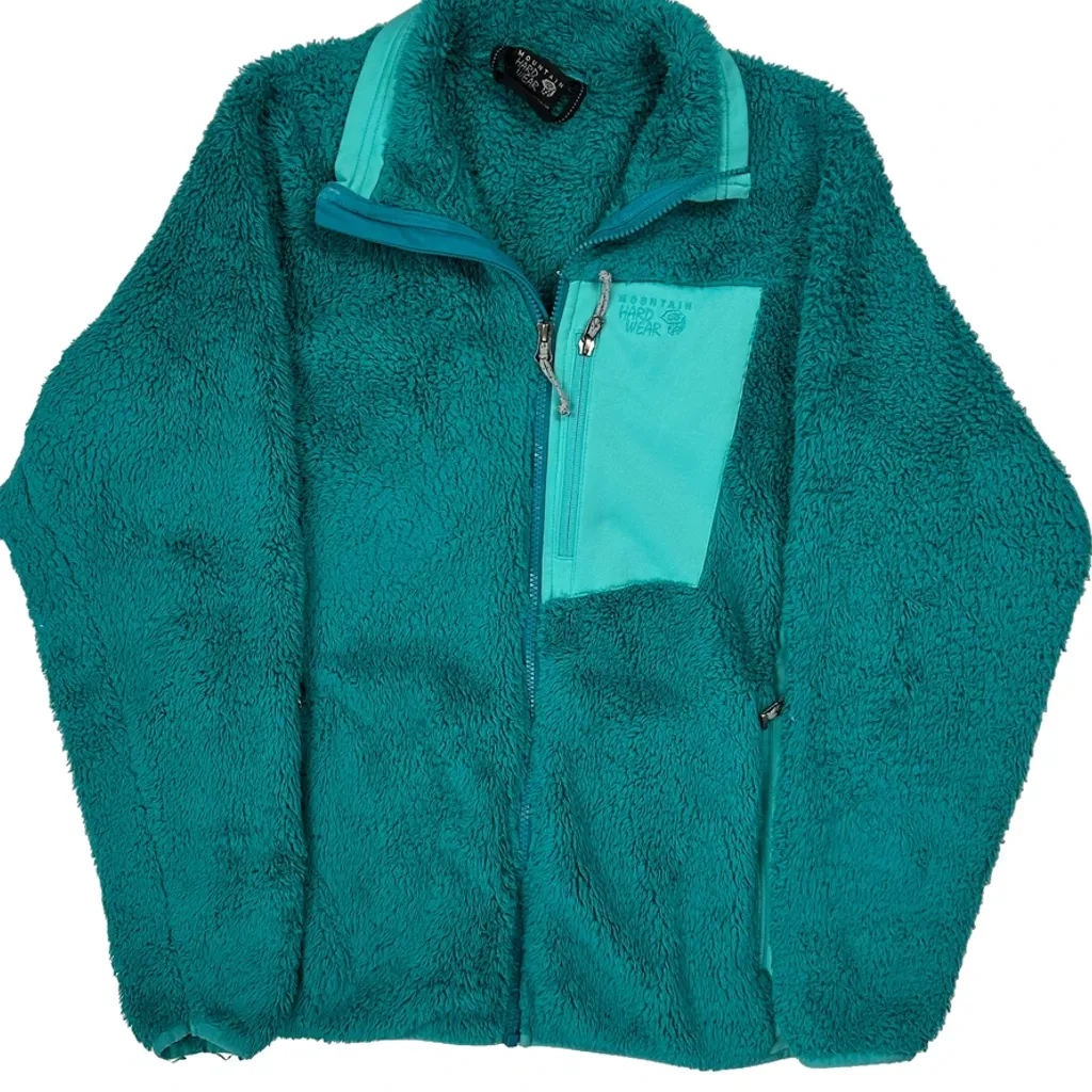 Mountain Hard Wear Fleece Jacket - Large Green Polyester - Image 6