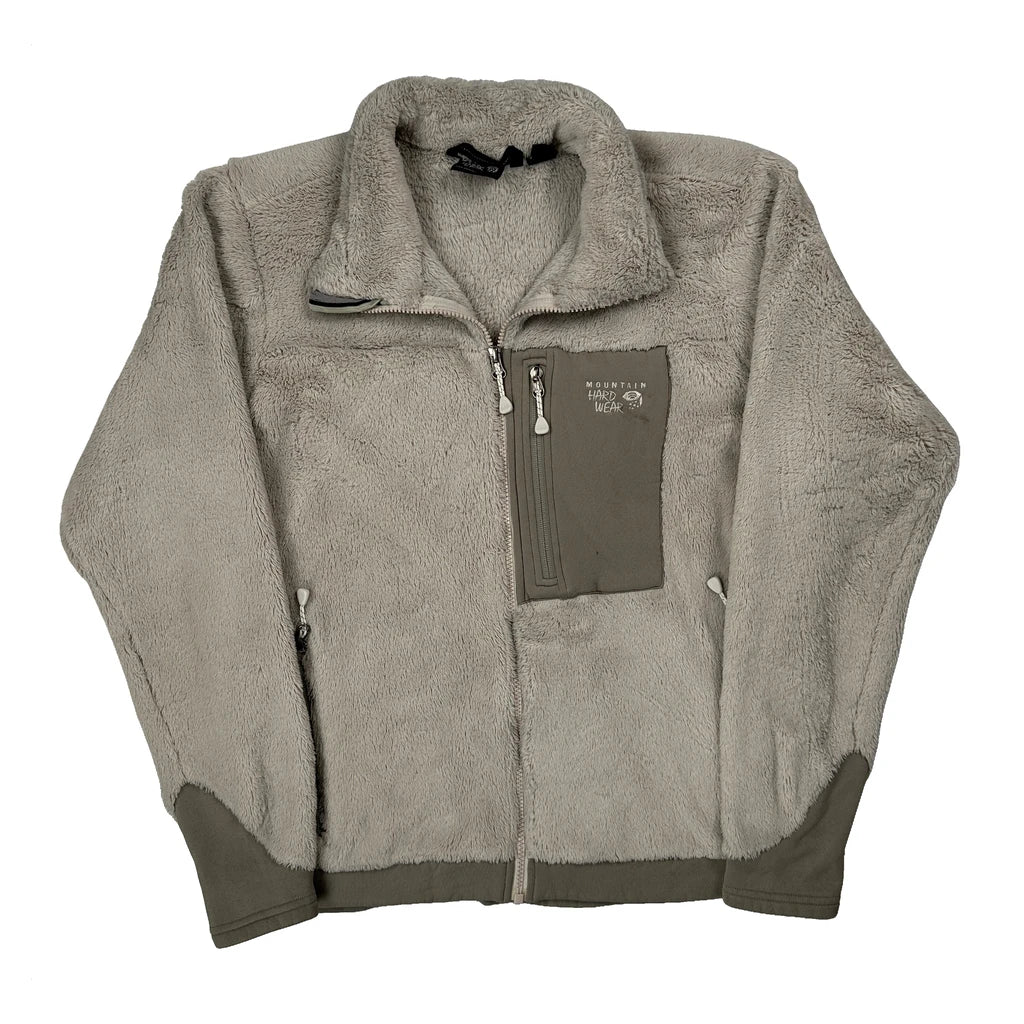 Mountain Hard Wear Fleece Jacket - Large Grey Polyester
