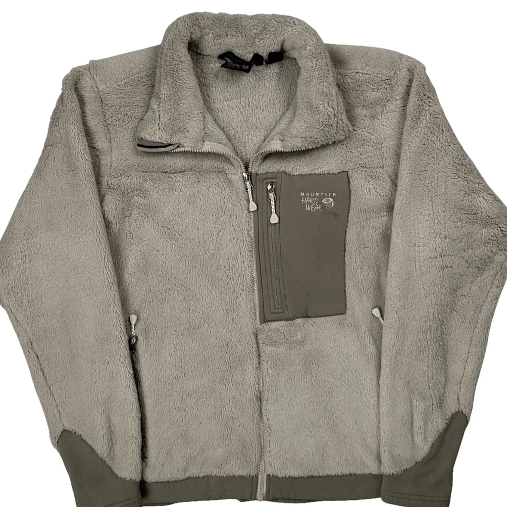 Mountain Hard Wear Fleece Jacket - Large Grey Polyester - Image 5