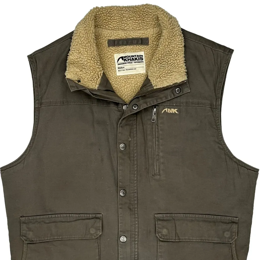 Mountain Khakis Gilet - Medium Brown Cotton - Image 4