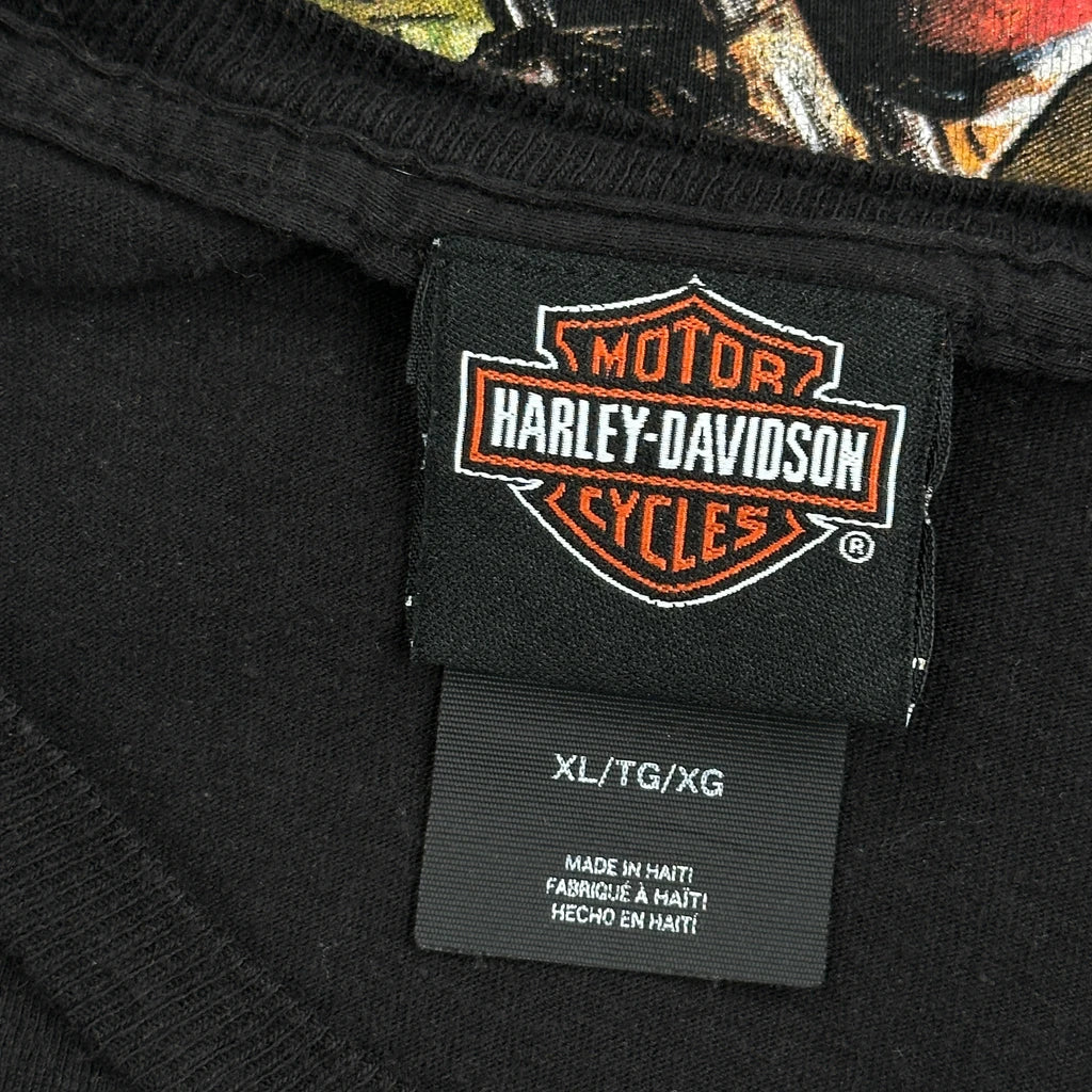 Mt. Rainier Harley Davidson Graphic T-Shirt - XL Black Cotton - Image 3