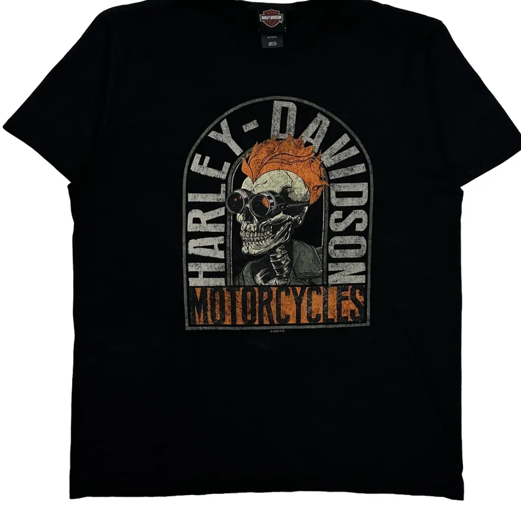 Mt. Rainier Harley Davidson Graphic T-Shirt - XL Black Cotton - Image 4