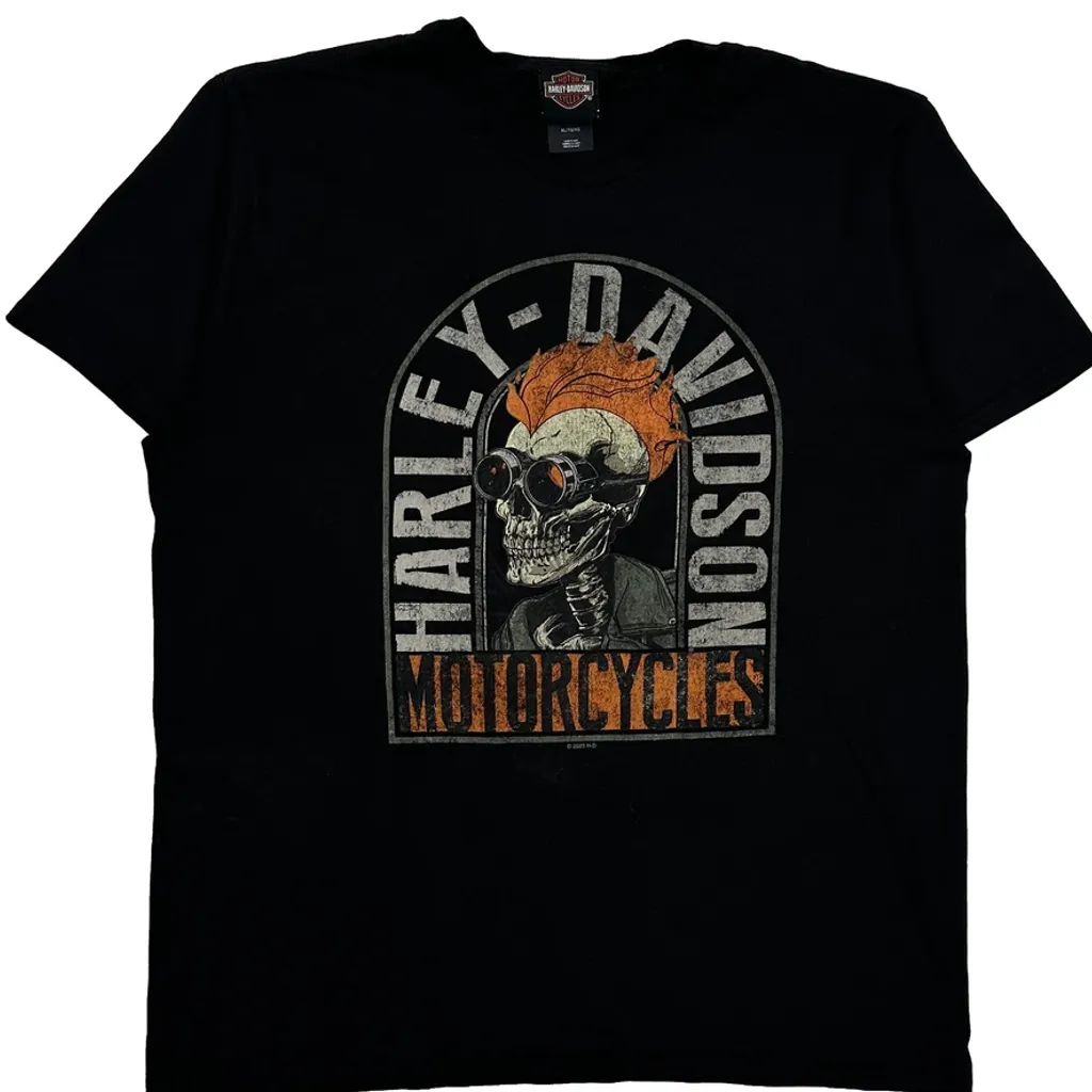 Mt. Rainier Harley Davidson Graphic T-Shirt - XL Black Cotton - Image 5